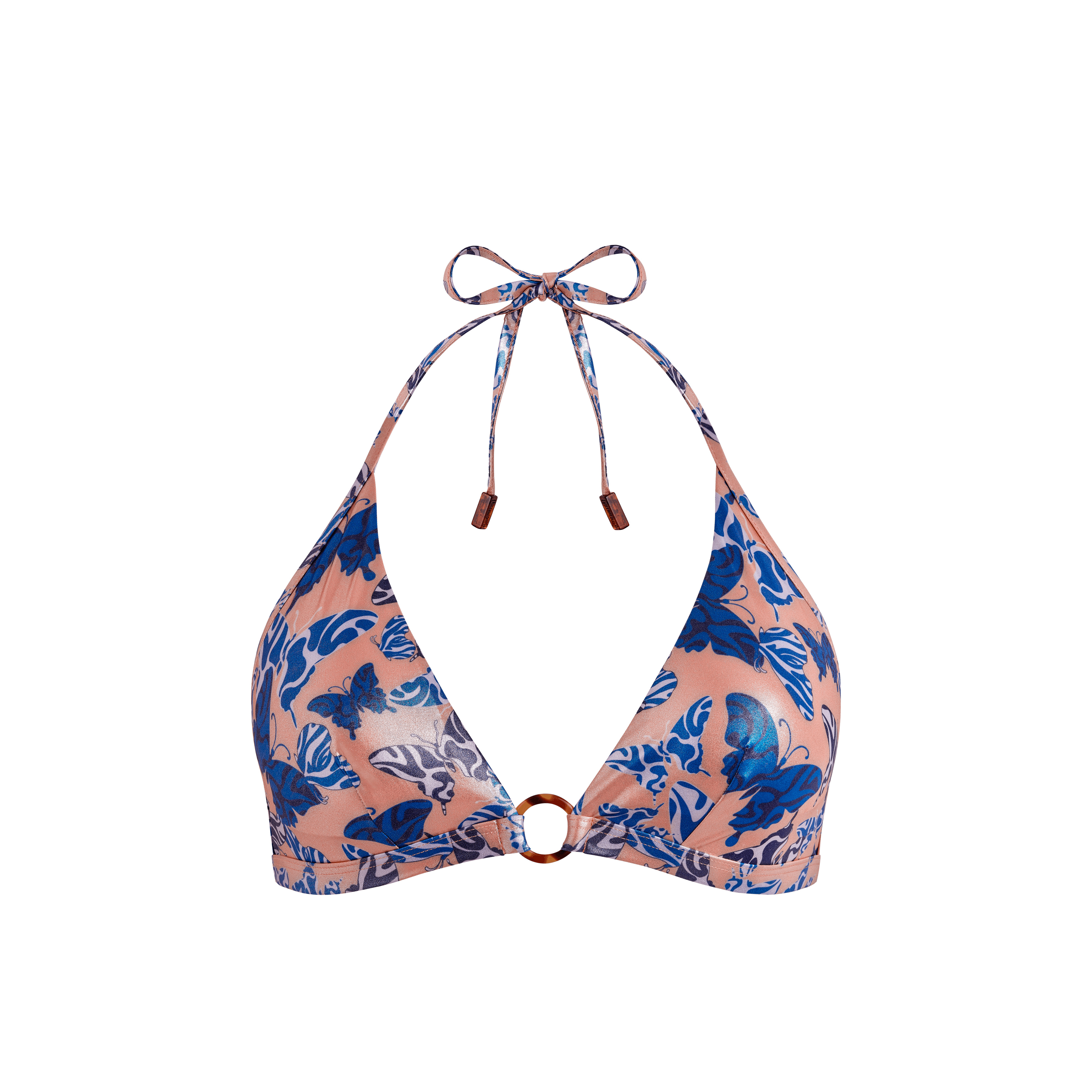 Women Halter Bikini Top Disco Butterflly - 1