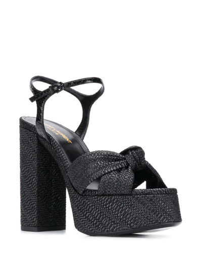 SAINT LAURENT woven platform sandals outlook