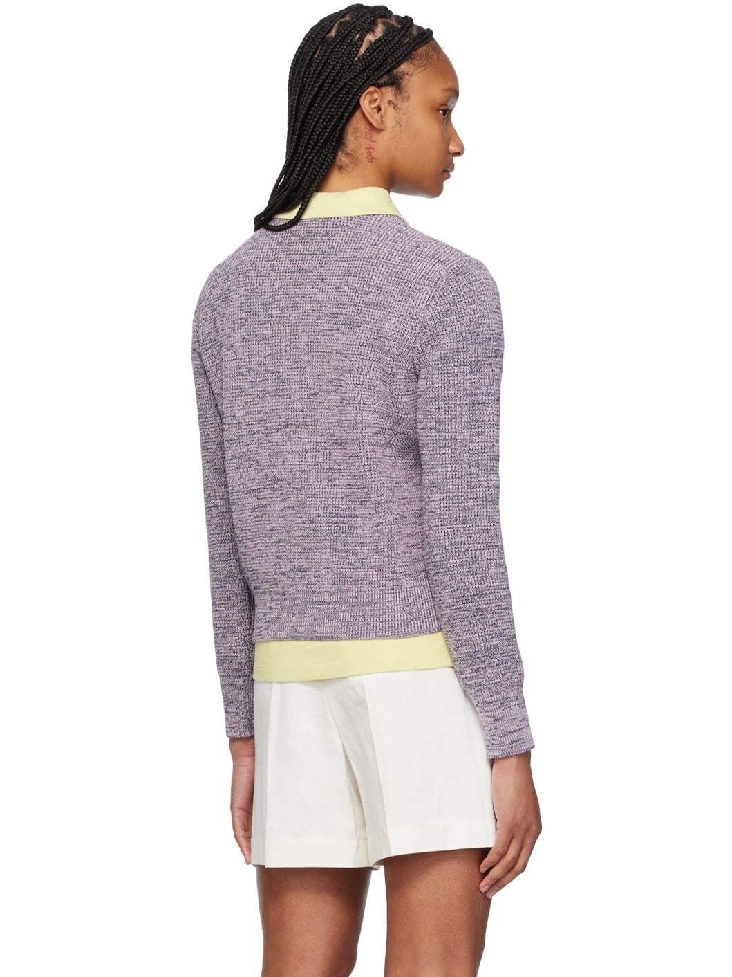 Purple Handwriting Sweater - 3