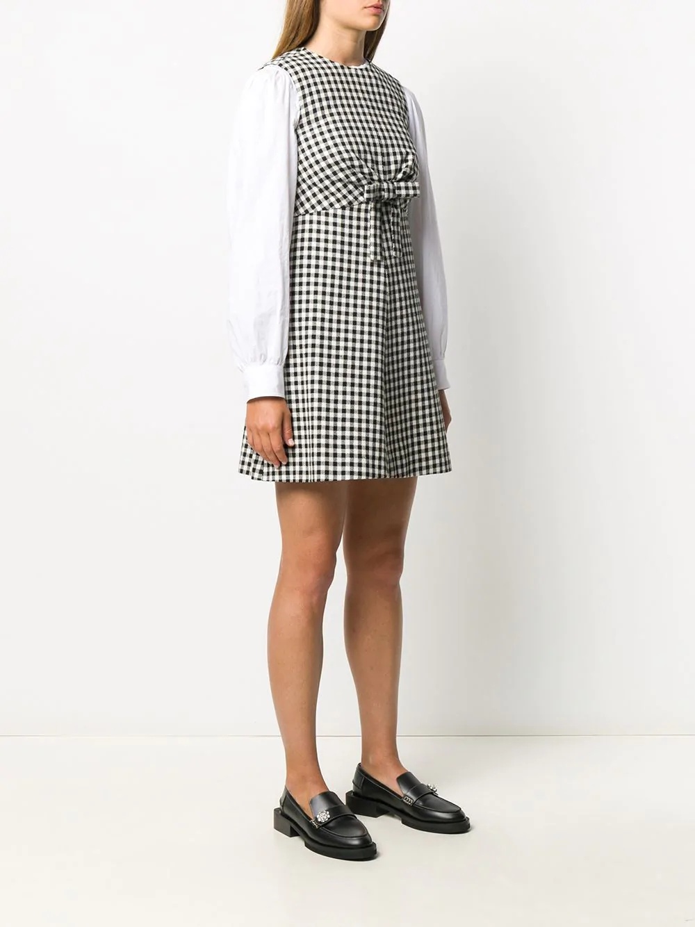 gingham check mini dress - 3