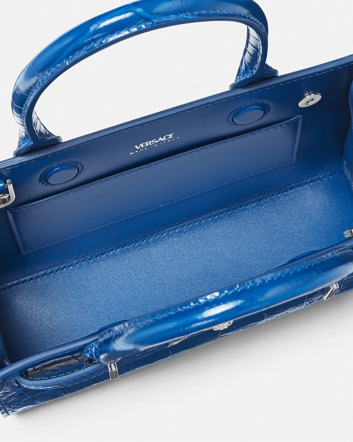 Croc-Effect Medusa '95 Small Tote Bag - 3