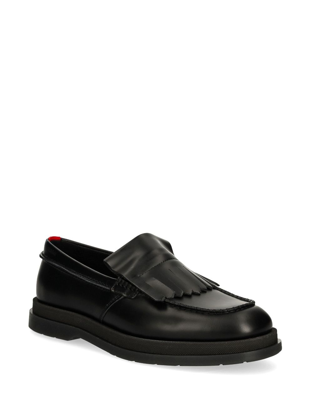 fringe-detail leather loafers - 2