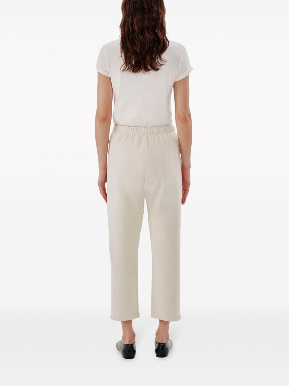 mid-rise cropped track pants - 5