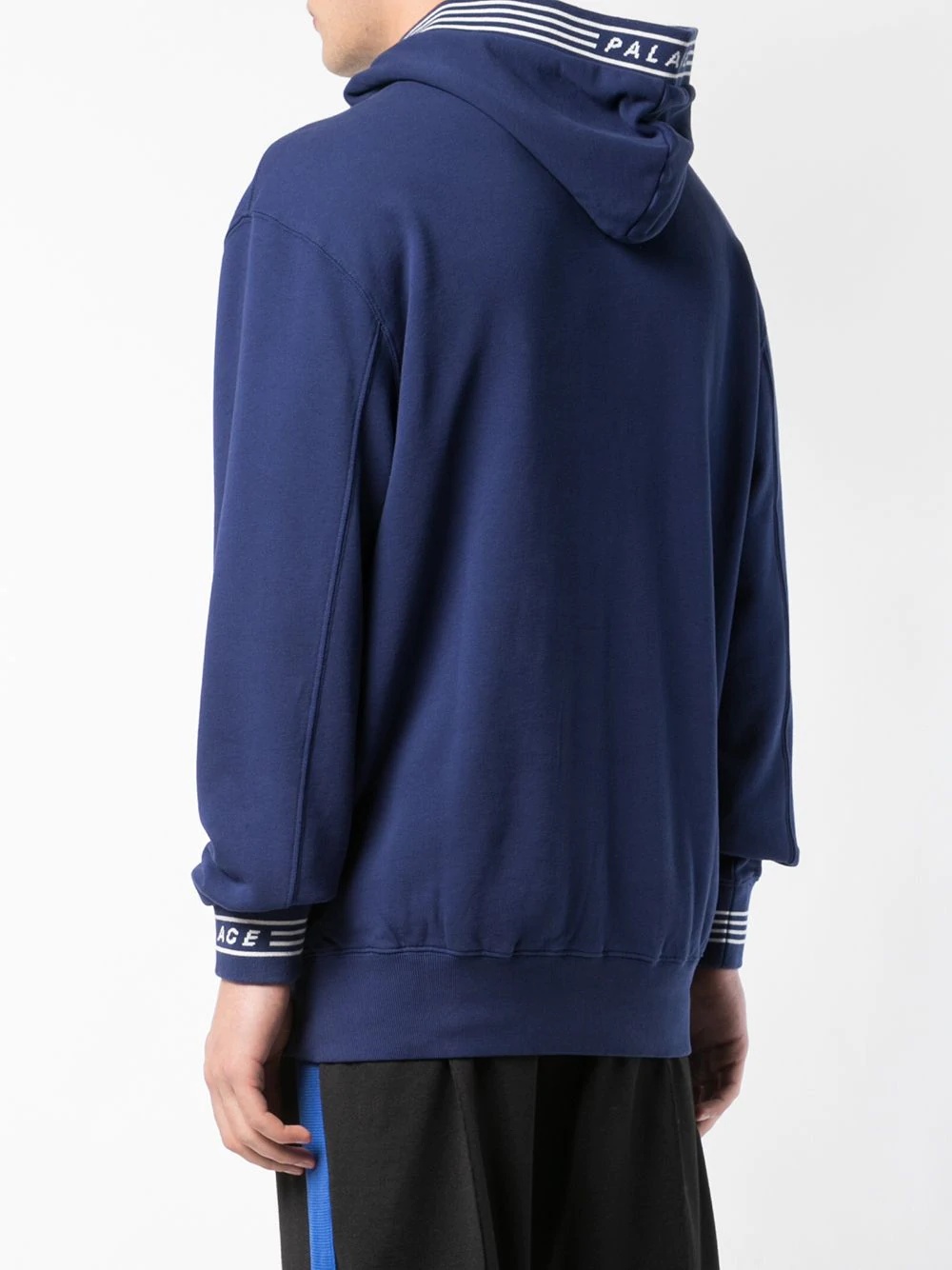 stripe trim hoodie - 4