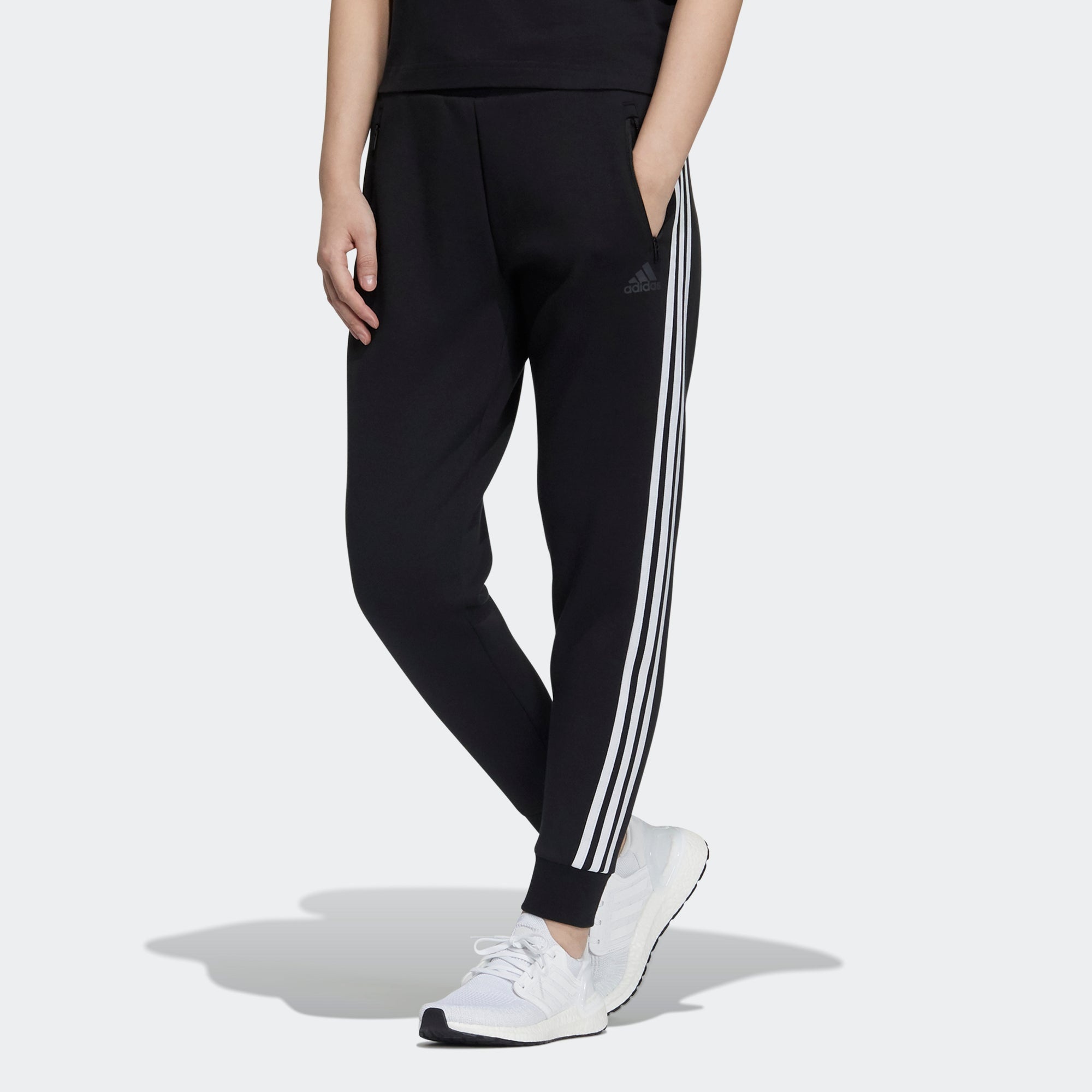 (WMNS) adidas Fi Pt Dk Side Stripe Bundle Feet Sports Pants/Trousers/Joggers Black GT6826 - 2