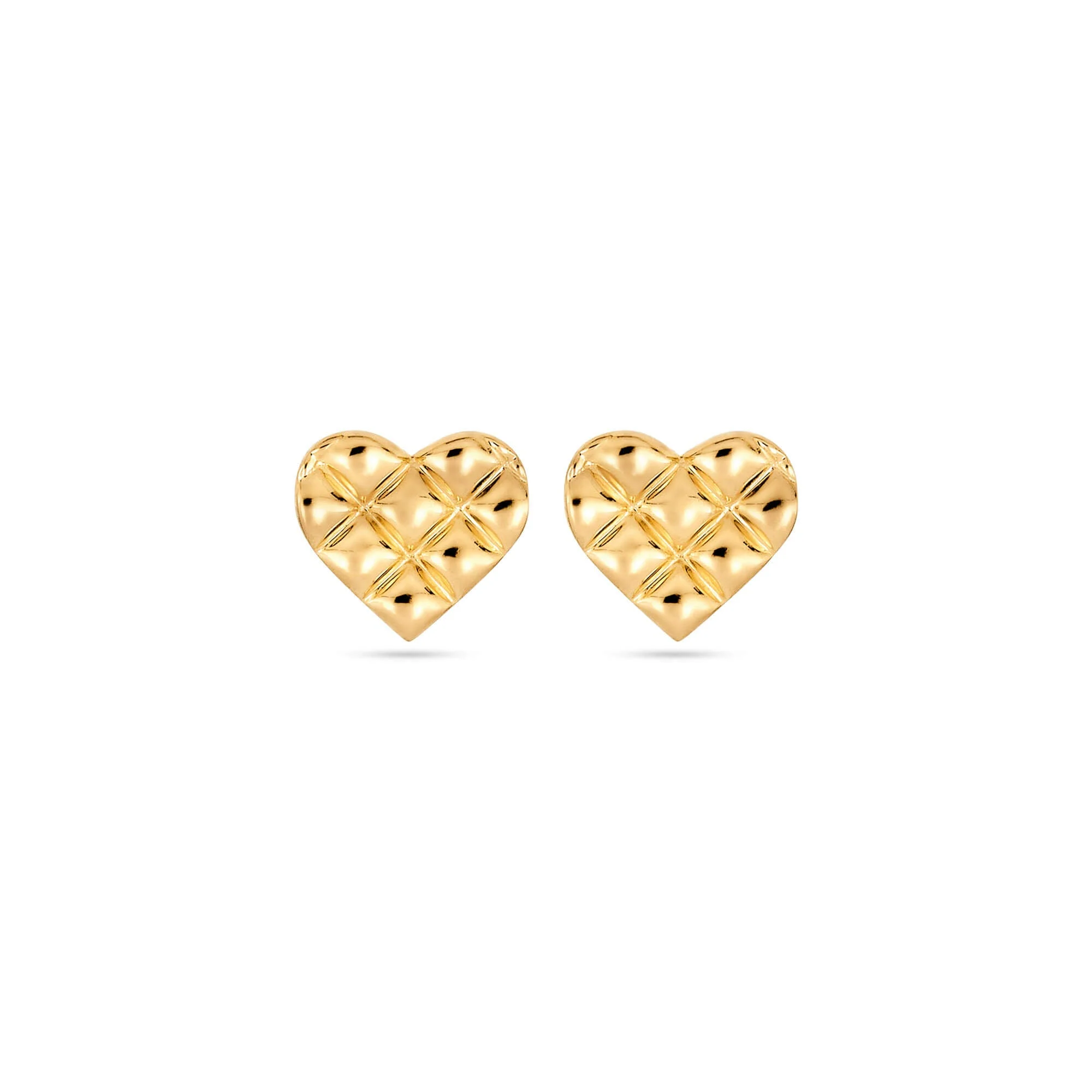 Puff Puff Heart Studs - 1