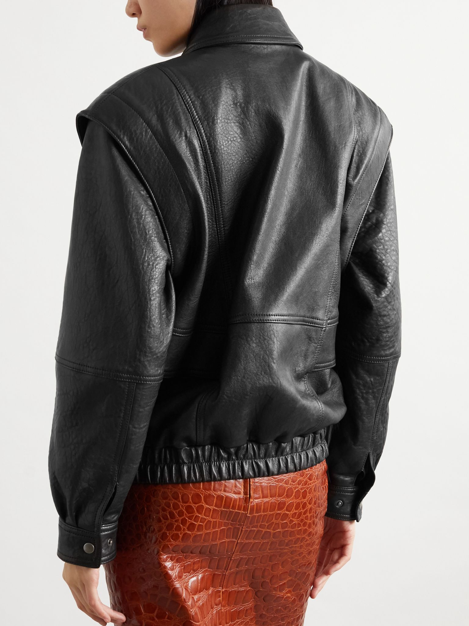 Leather jacket Black - 4
