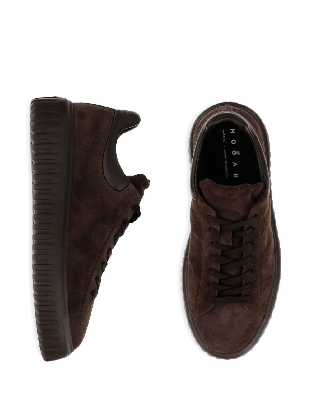 platform lace-up sneakers - 4