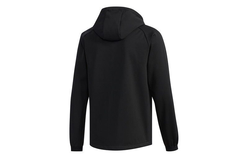adidas adidas Softshell HO Outdoor Casual Sports Hooded Jacket Black EH3945 outlook