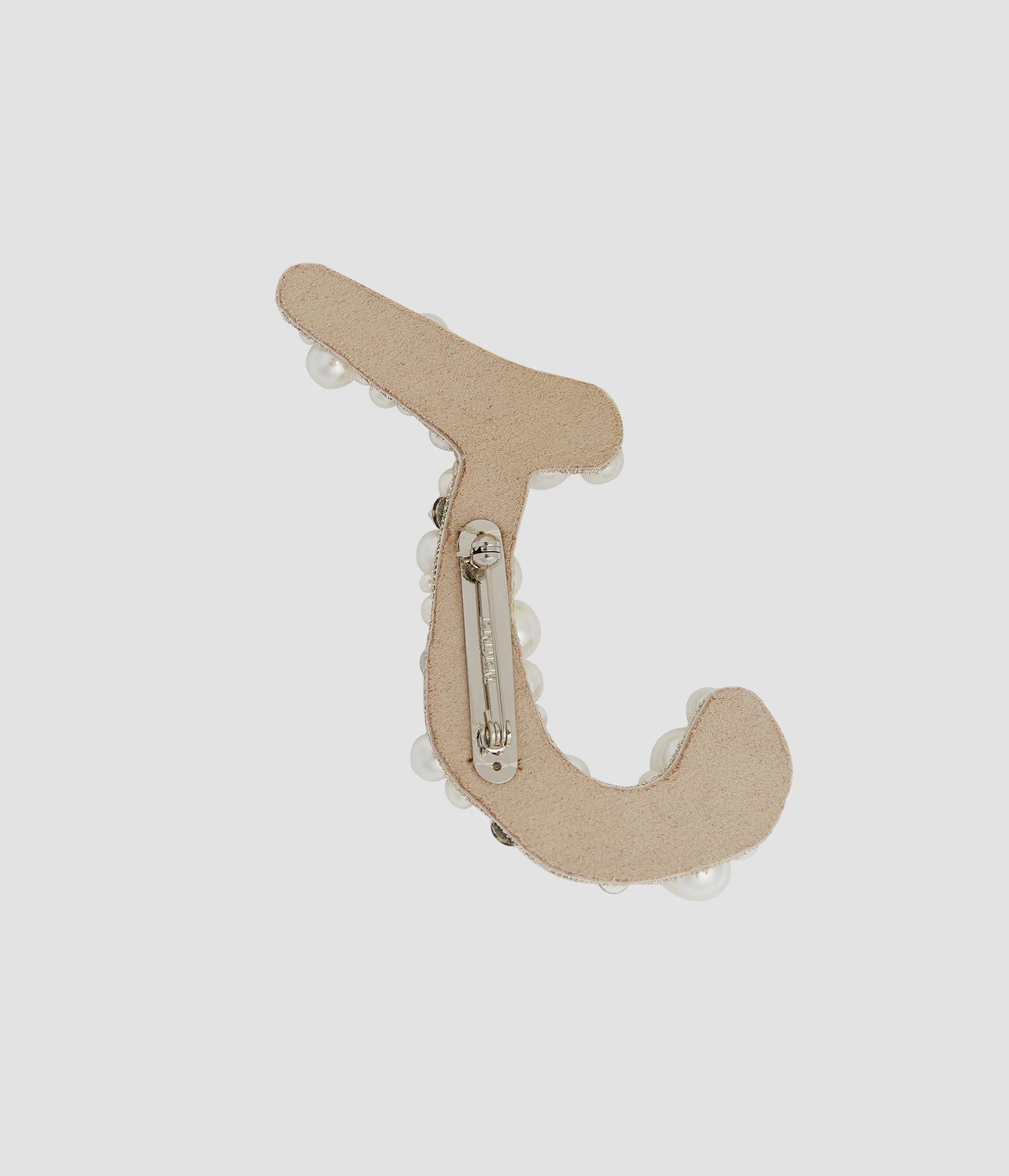 PEARL ALPHABET BROOCH J - 3