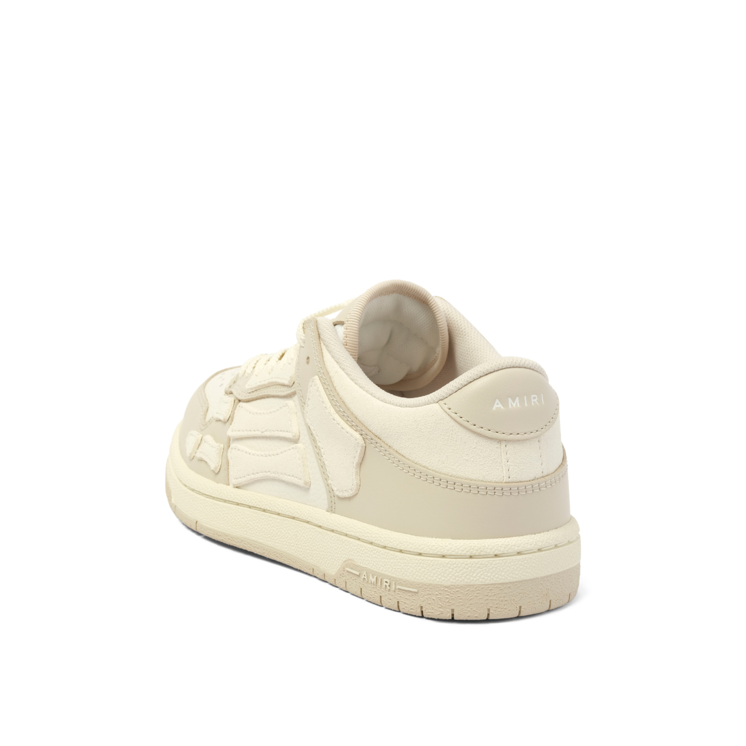 Skeleton Top Low Sneaker in Alabaster - 3