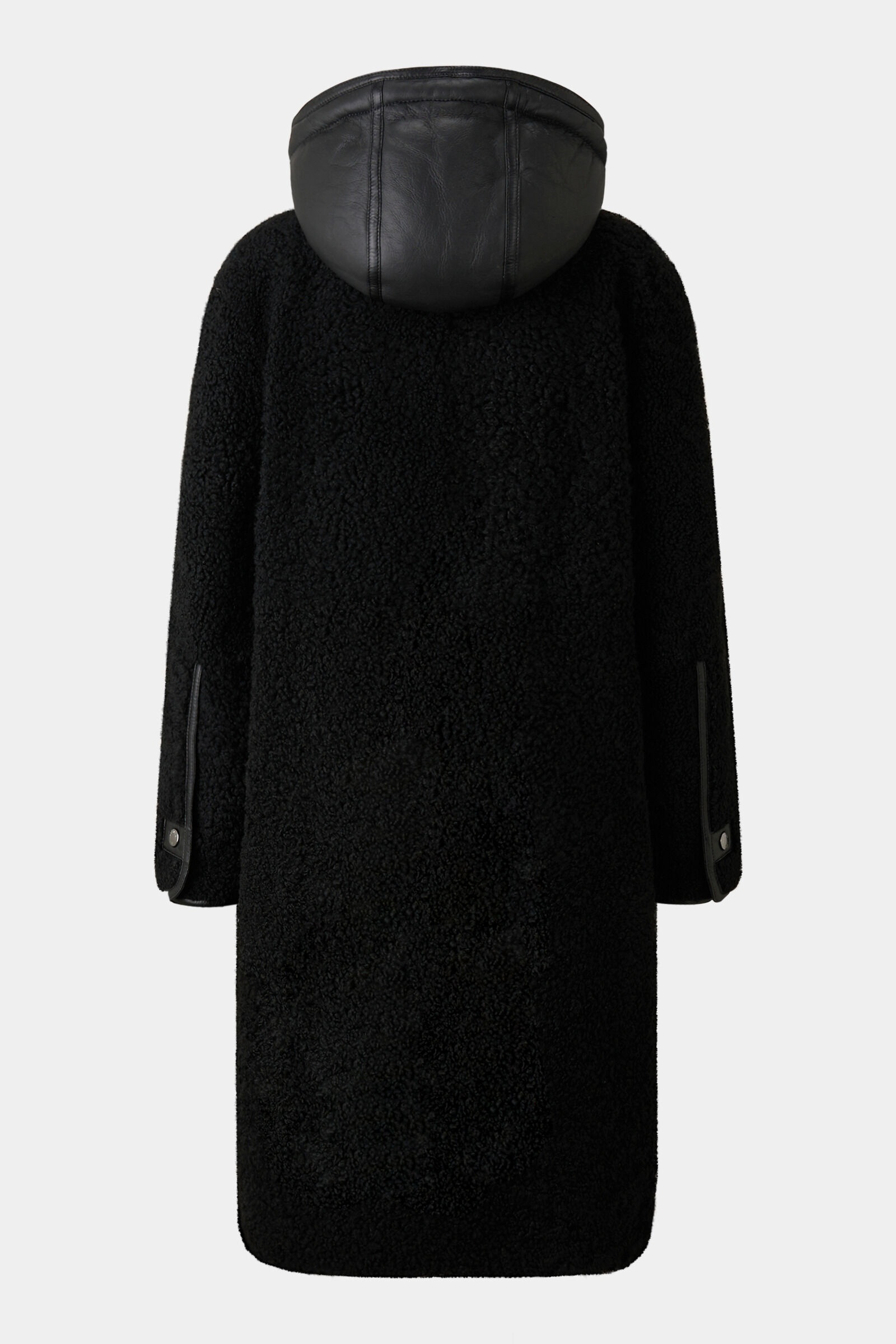 Polina Lambskin coat in Black - 8
