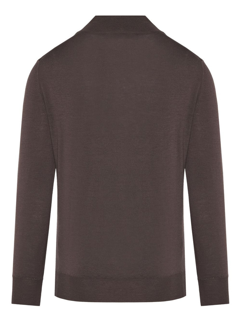 Canali wool polo shirt outlook