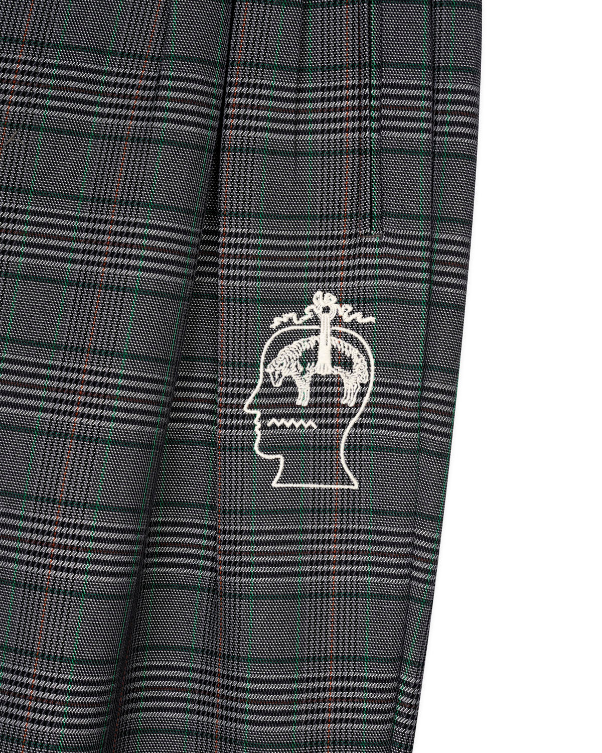Brooks Brothers California Glen Check Pleated Trouser - Grey - 3