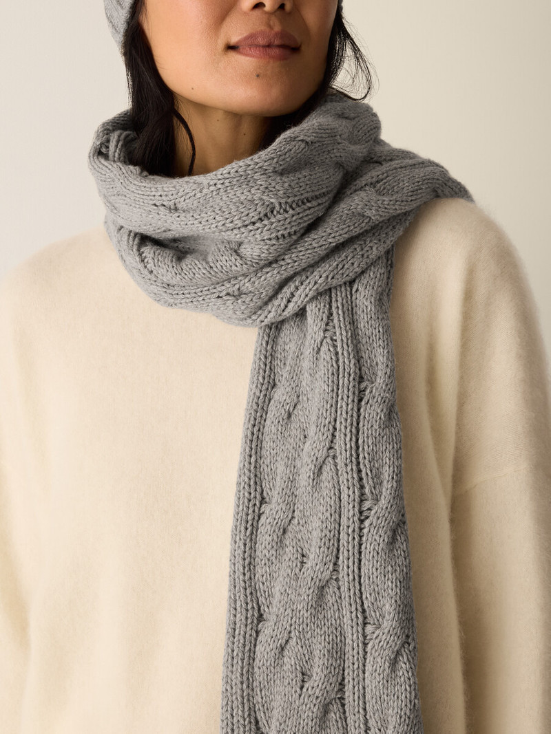 Cotton & Recycled Cashmere Scarf 4