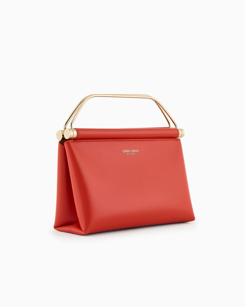 GIORGIO ARMANI SMALL LEATHER HANDBAG outlook