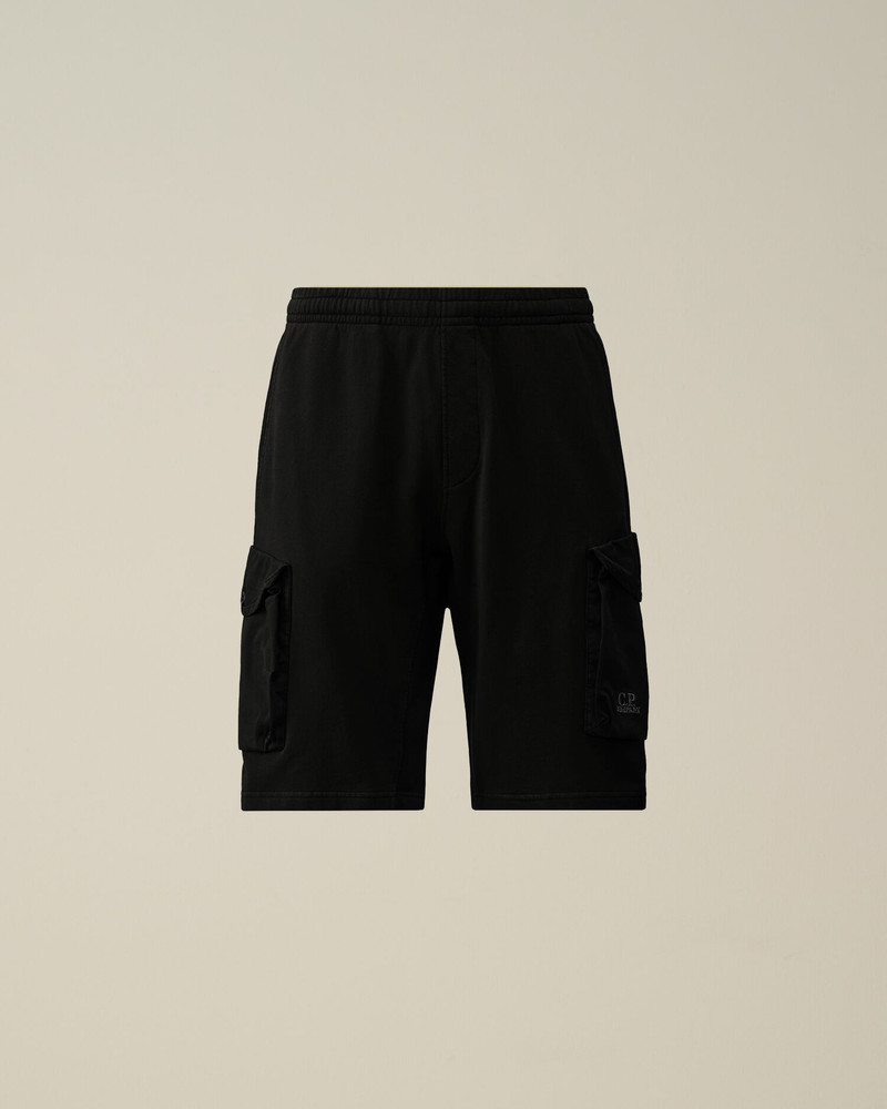 Cotton Fleece Mixed Cargo Shorts 1