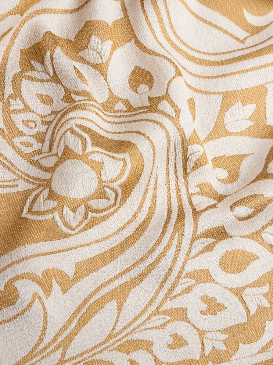 PRINTED WOOL- AND SILK-BLEND SCARF - 3