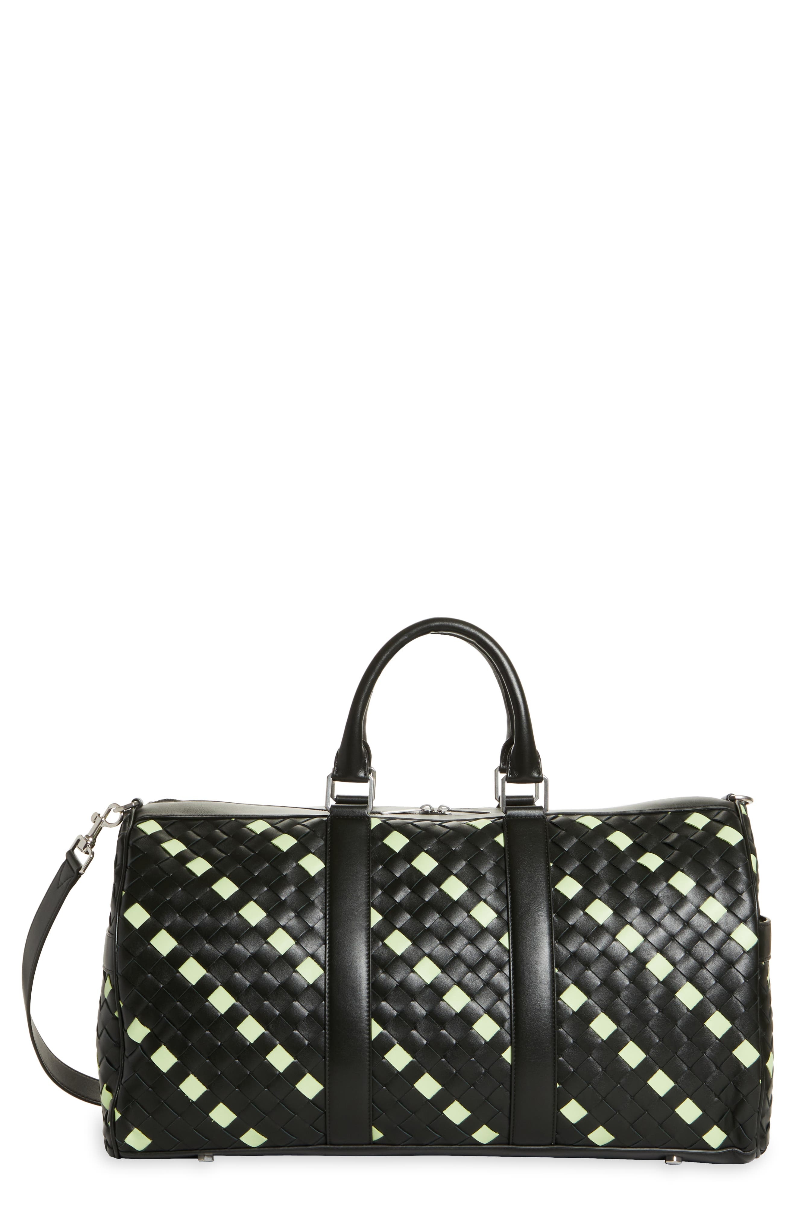 Bottega Veneta Medium Intrecciato Leather Duffle Bag in 3077 Dark Gre-Fene/D.g-Si at Nordstrom - 1