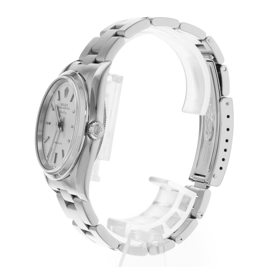 Pre-owned Rolex Air King Automatic Chronometer Silver Dial Men's Watch 14000 SSO - 5