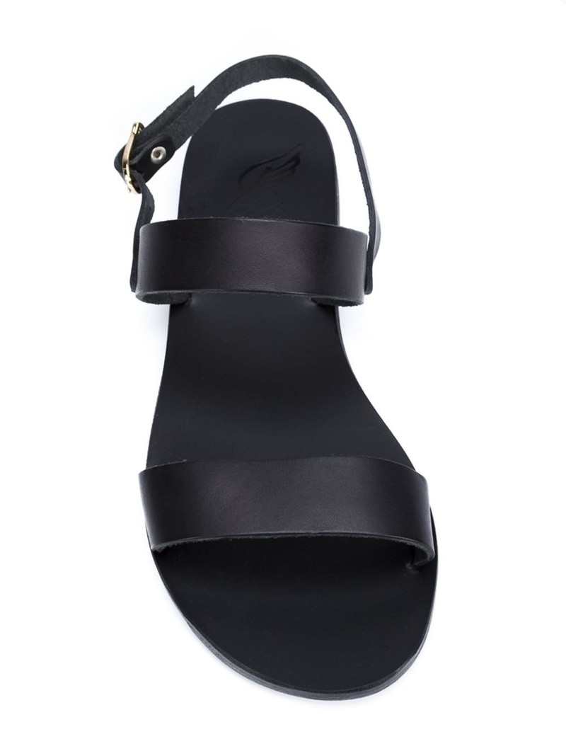 Black Clio Leather Sandals 5