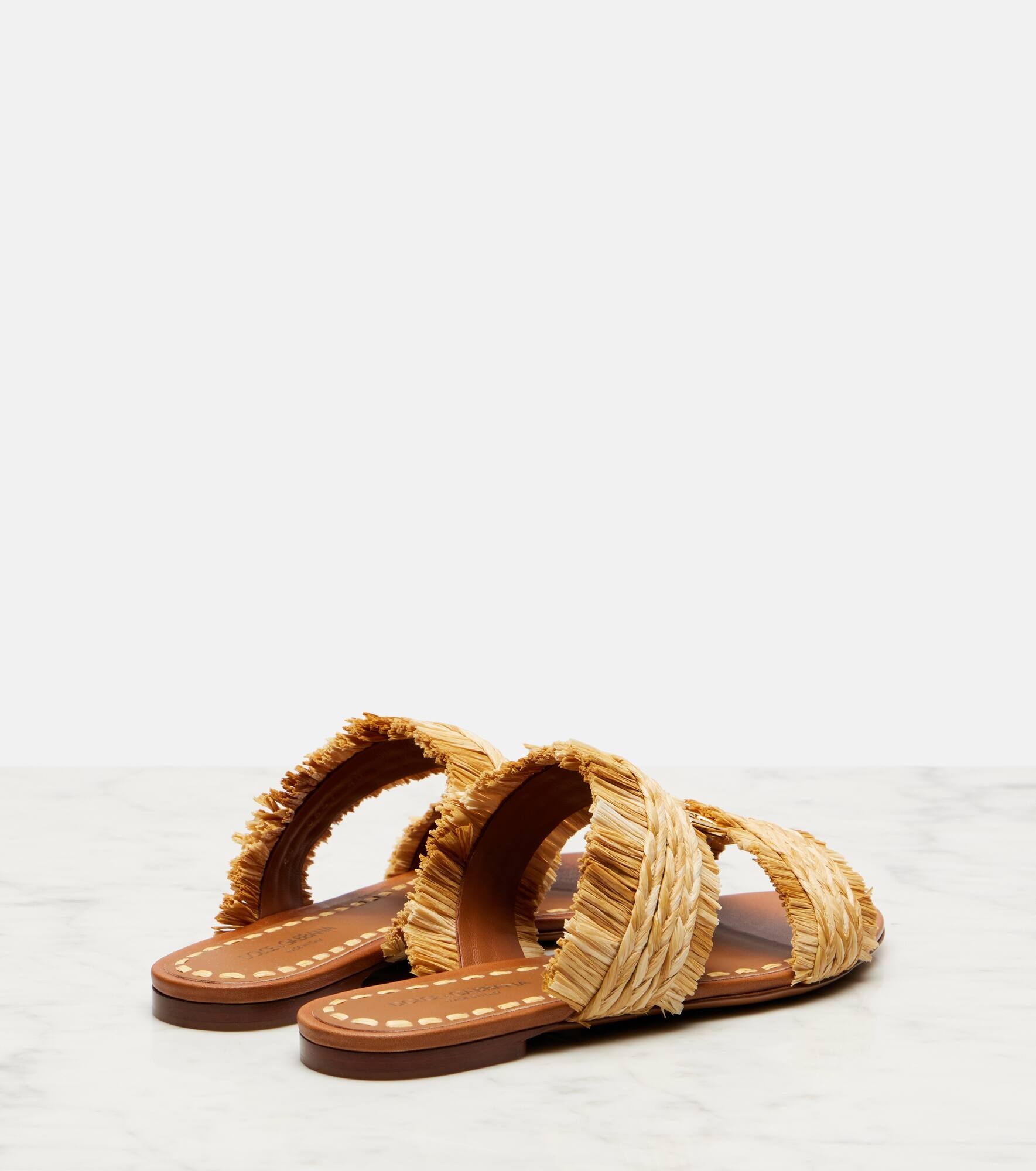 DG braided raffia-effect sandals - 2