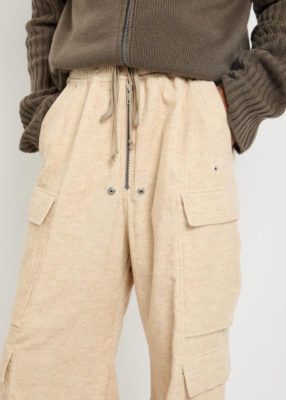 Rick Owens Cargobela Wide-leg Corduroy Cargo Trousers - 5