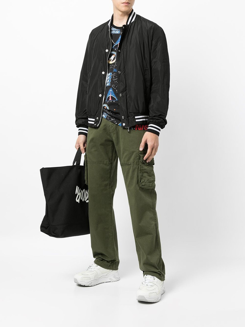ALPHA INDUSTRIES straight-leg cargo trousers outlook
