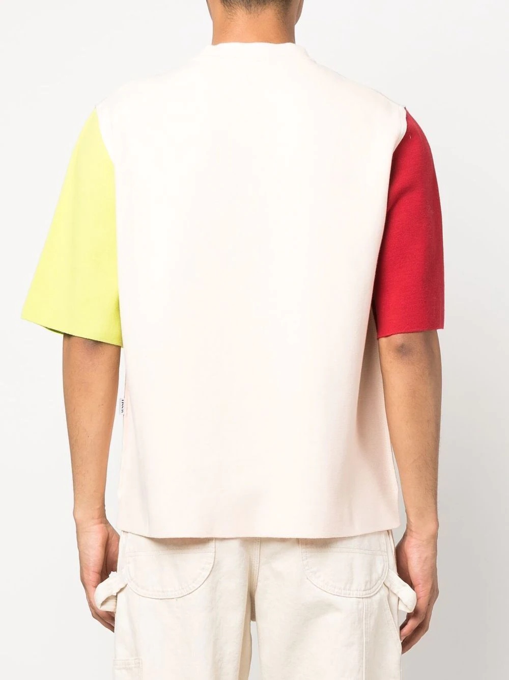 colour-block cotton T-shirt - 4