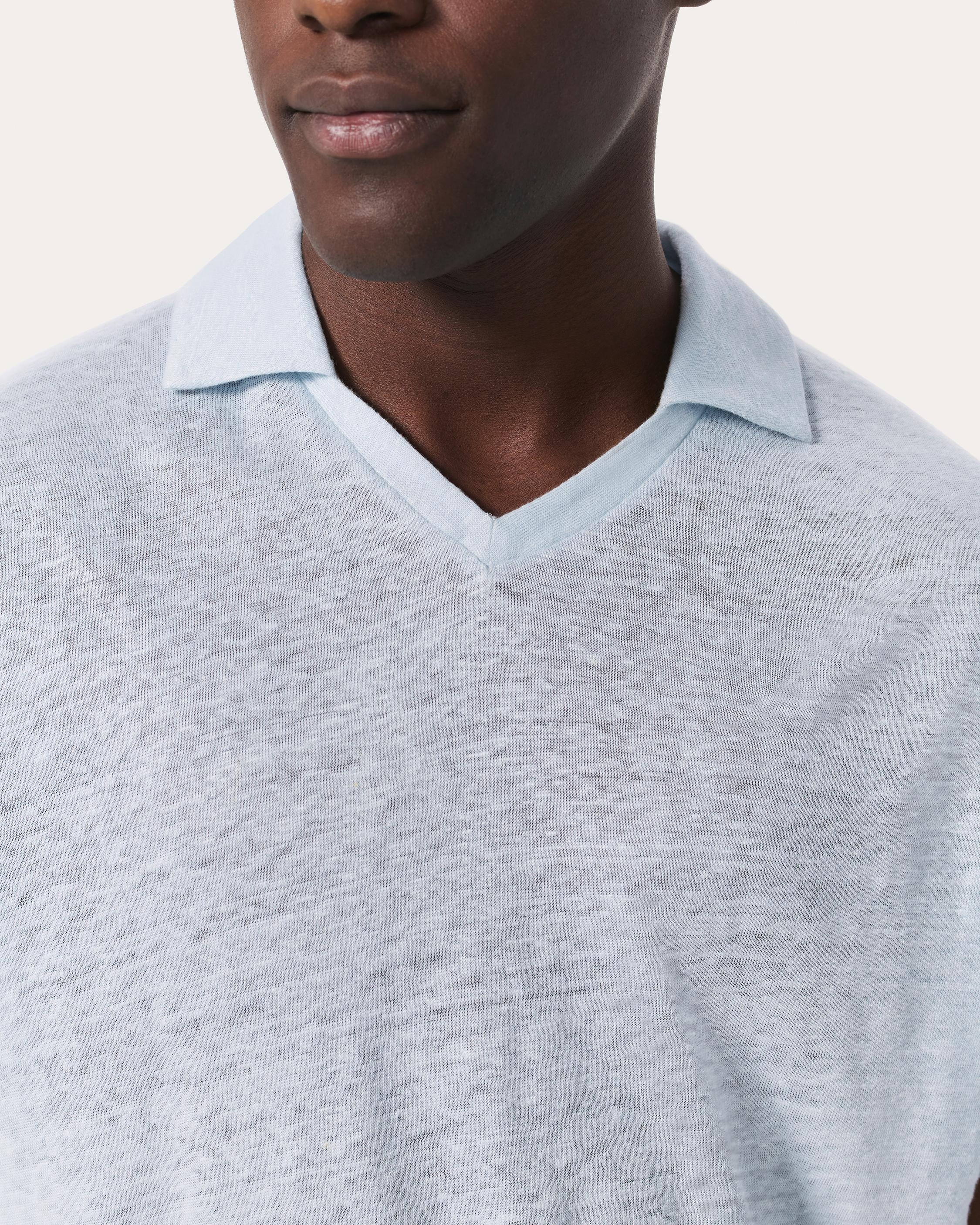 Linen Johnny Collar Polo - 4