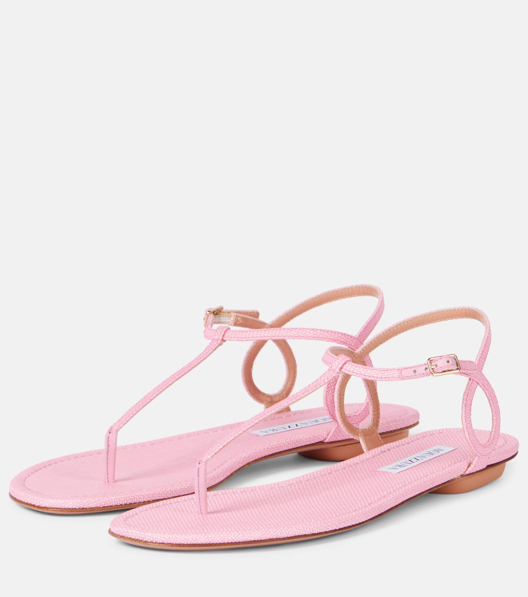 Almost Bare raffia-effect sandals - 4