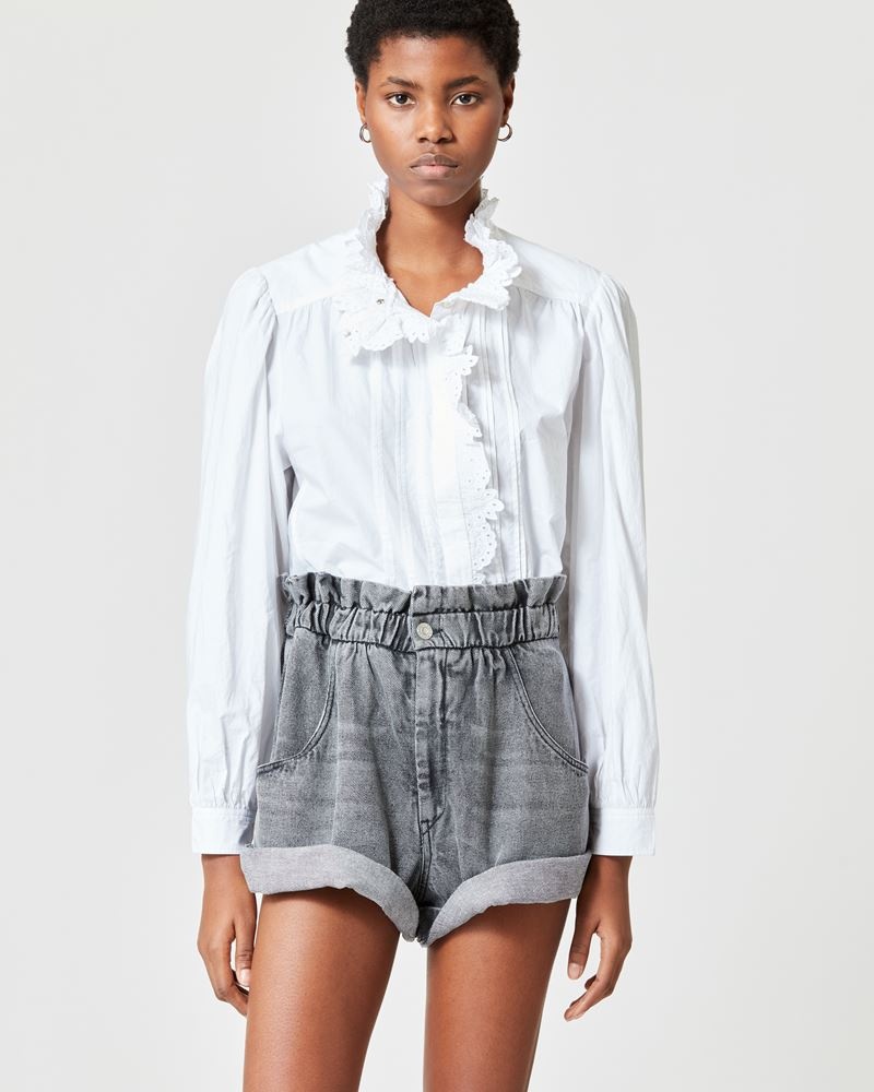 TITEA FLUID DENIM SHORTS - 4