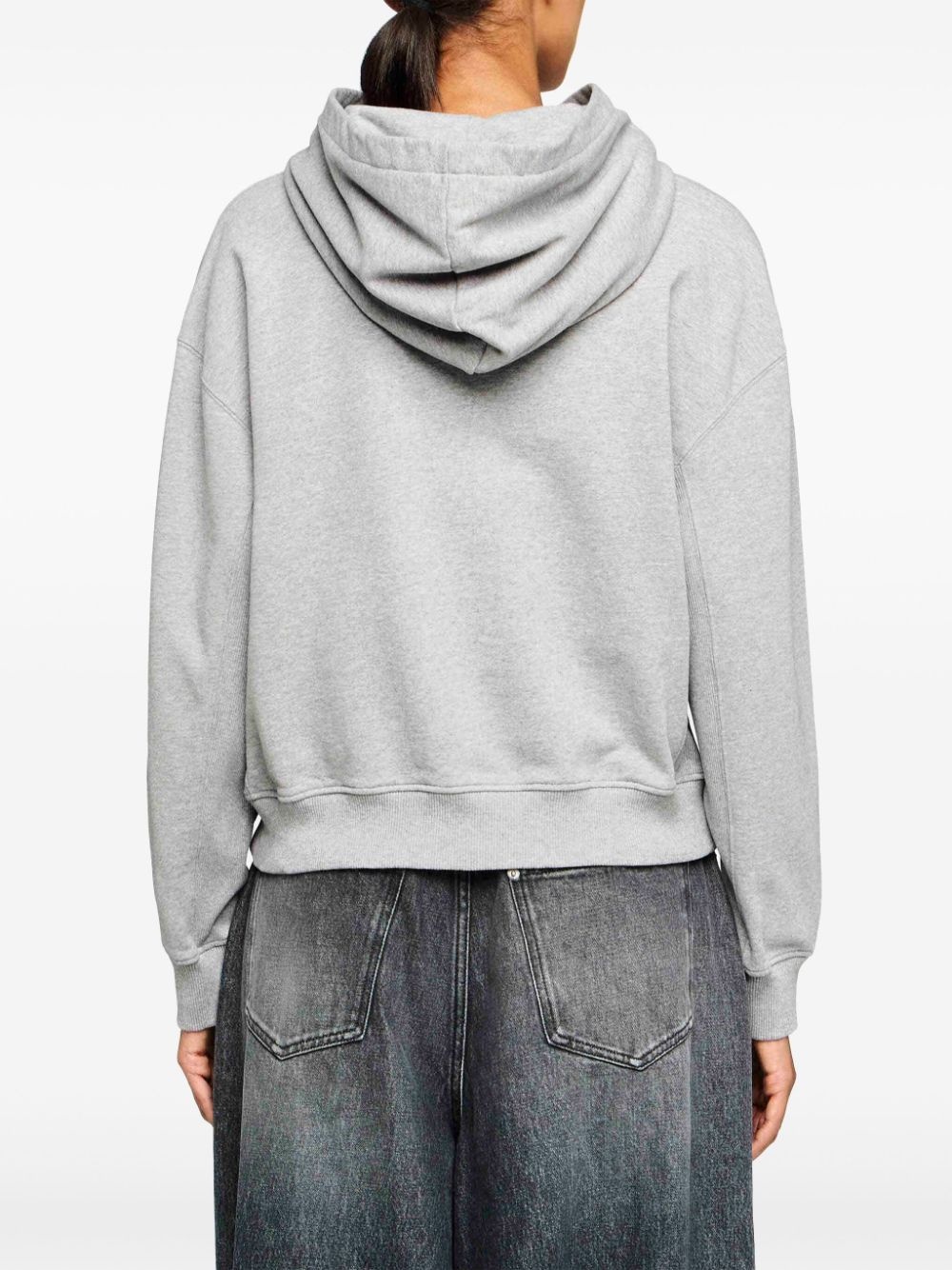 anchor-embroidered hoodie - 4