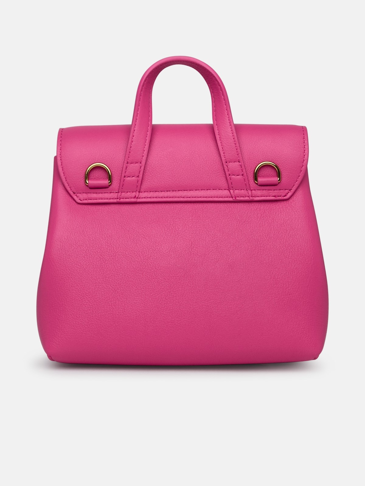 SMALL 'LADY SOFT' BAG IN PINK LEATHER - 3