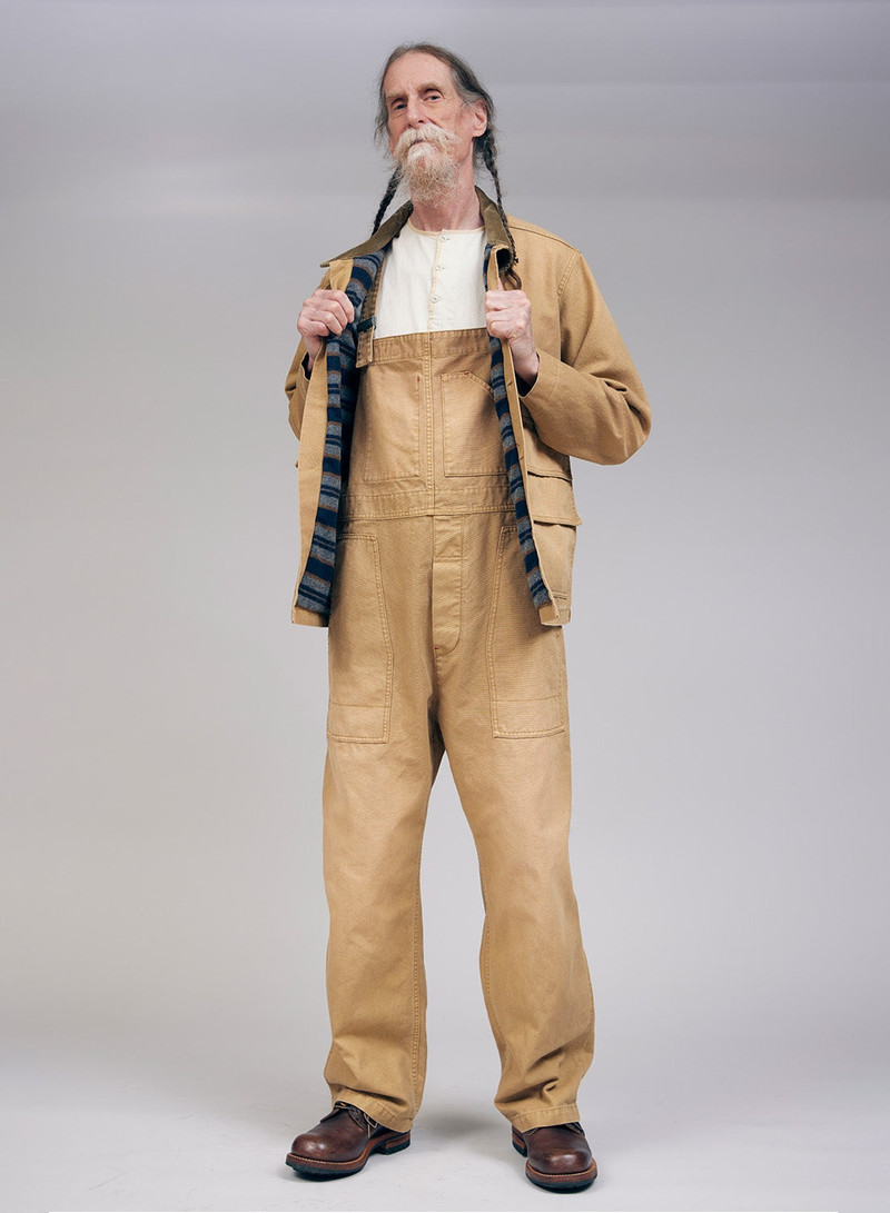 Hunting Chore Jacket Canvas in Tan 4