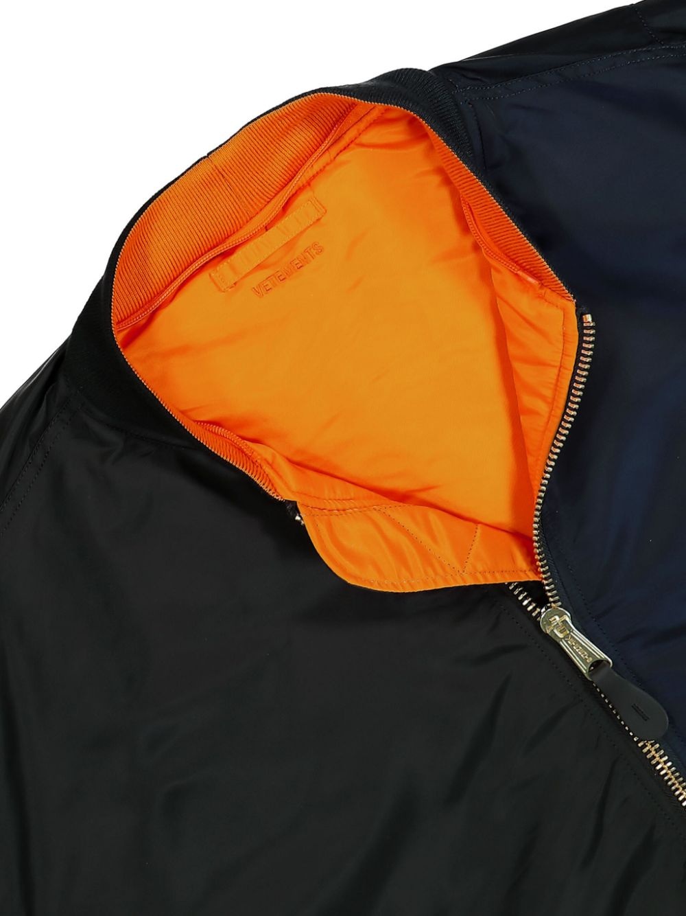 two-tone zip-up hoodie - 2