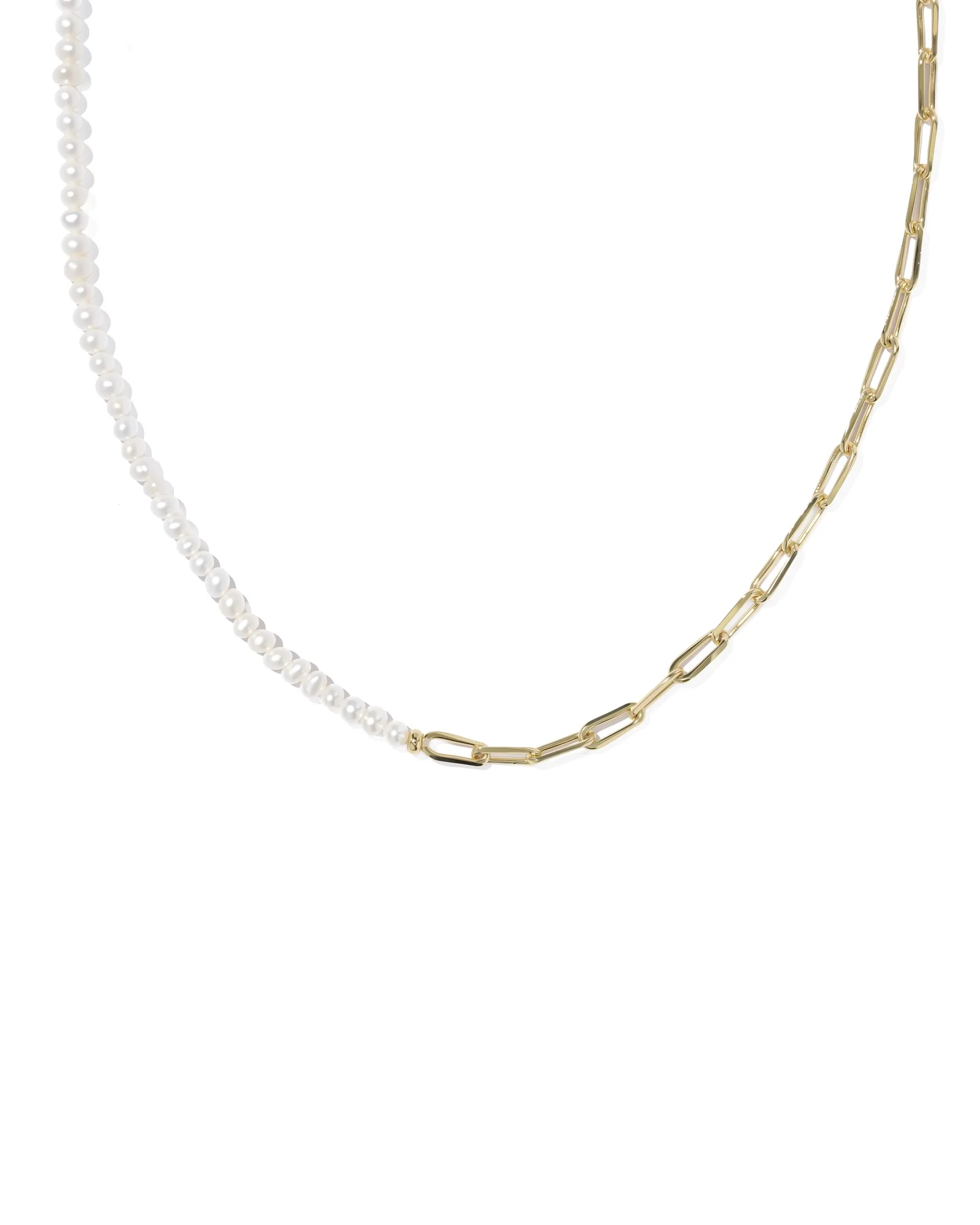 Markie Gold Half Chain Necklace - 1