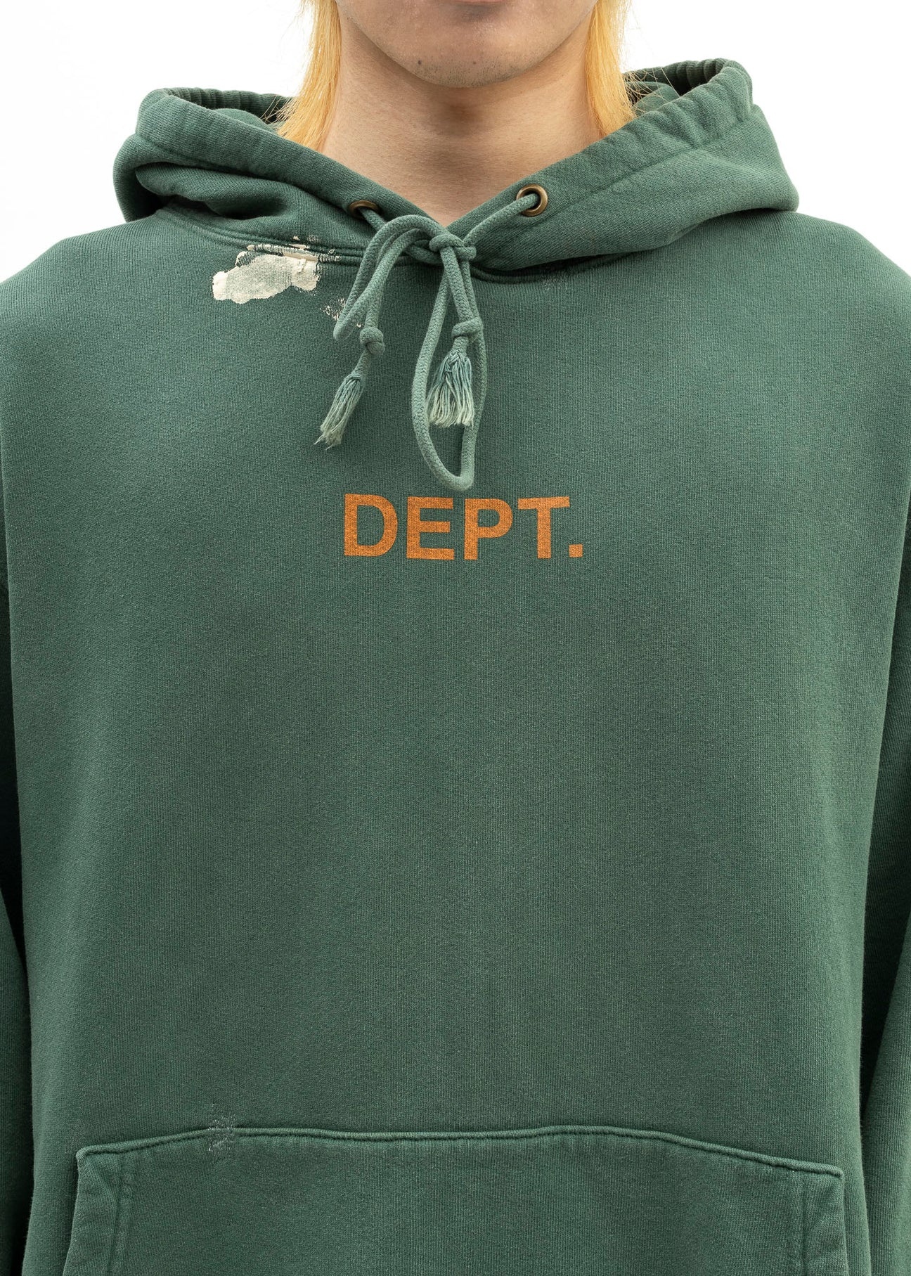 Gallery Dept Green Orange Paint Splatter Hoodie - 5