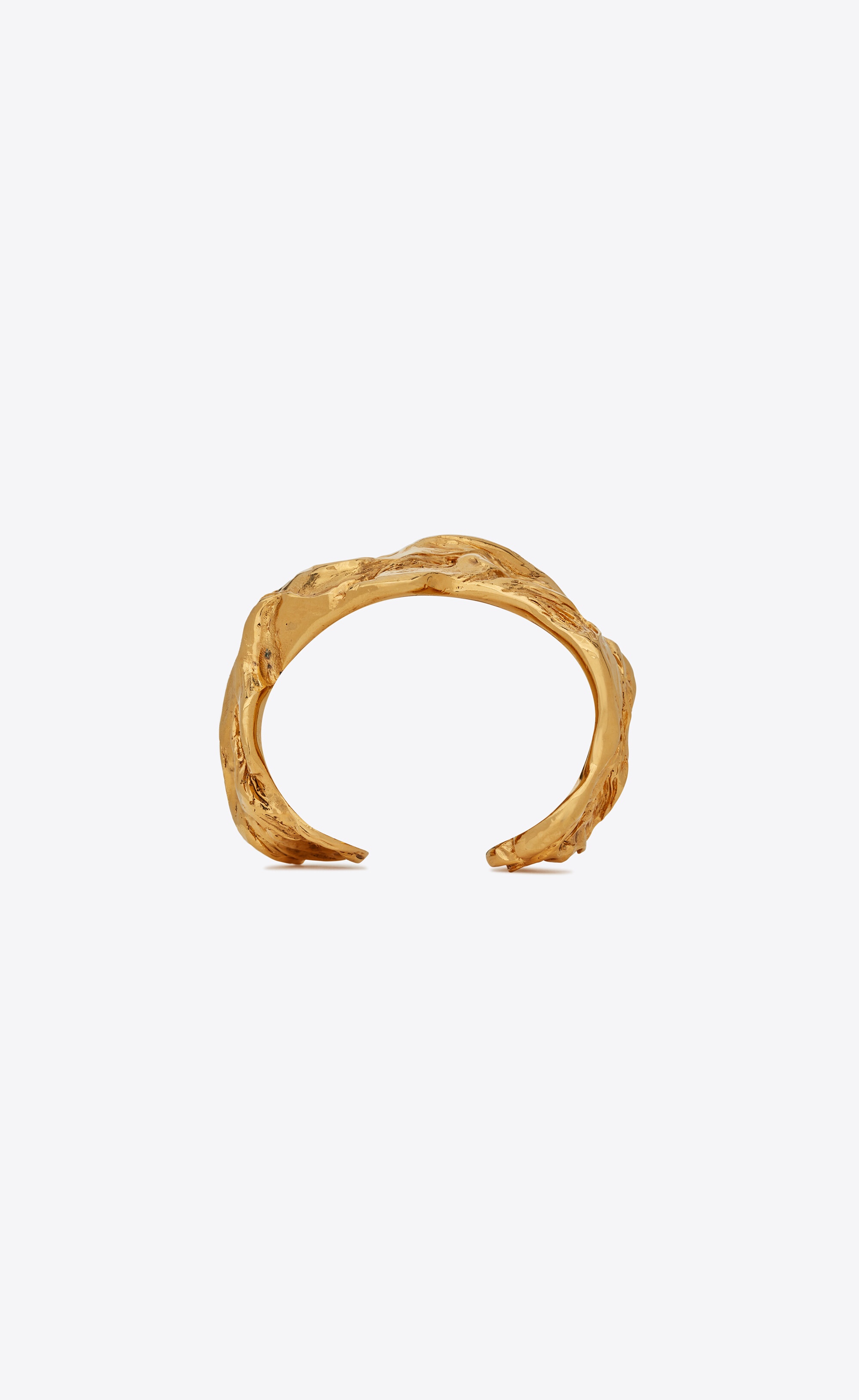 organic cuff bracelet in metal - 3