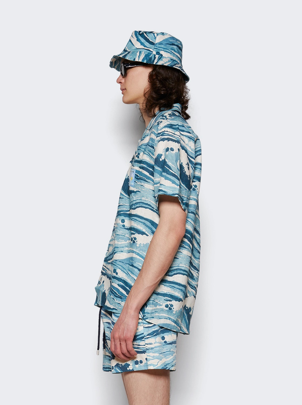 X Maison Kitsune Charli Wave Shirt Blue - 4