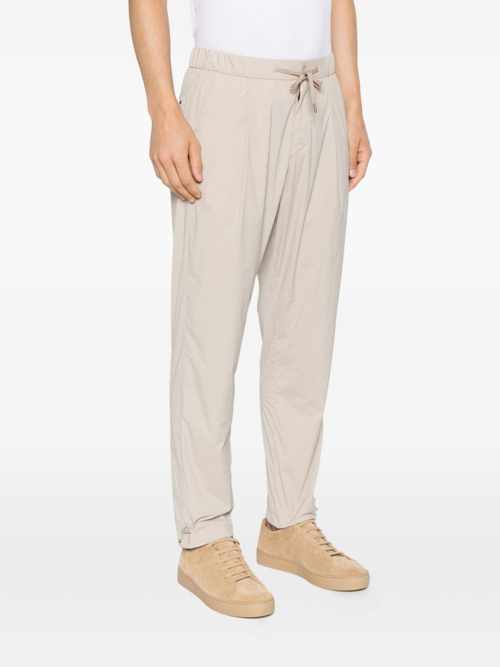 drawstring pleated trousers - 3