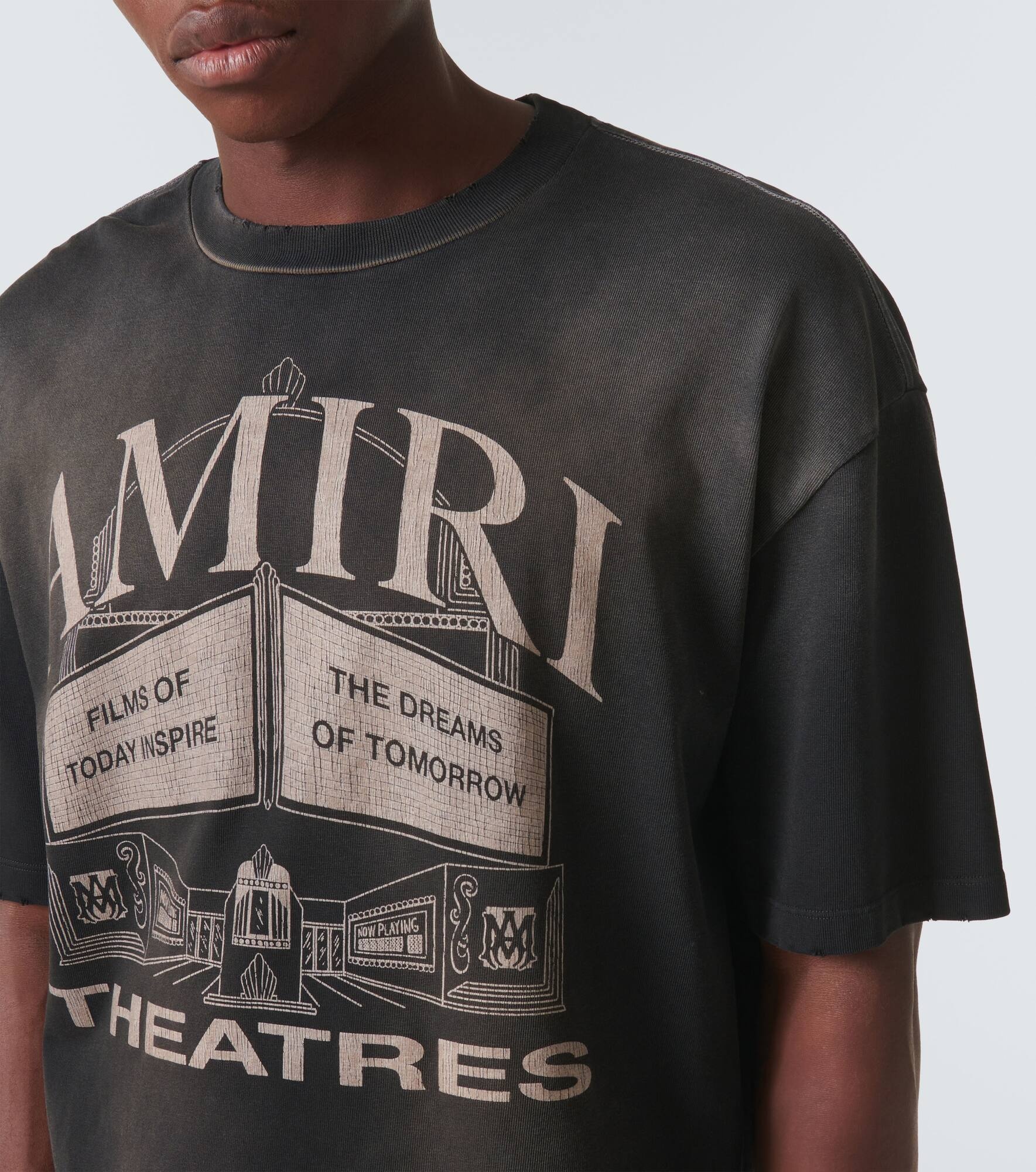【AMIRI】 Theaters printed cotton jersey T-shirt Amiri Printed cotton-blend jersey T-shirt Amiri