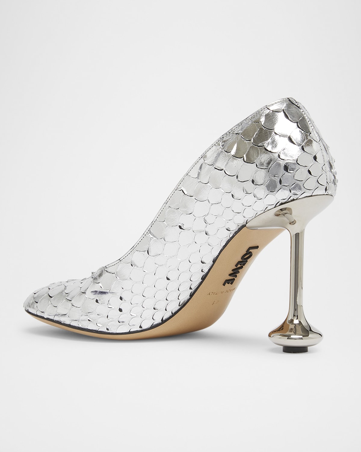 Toy Metallic Python Pumps - 3
