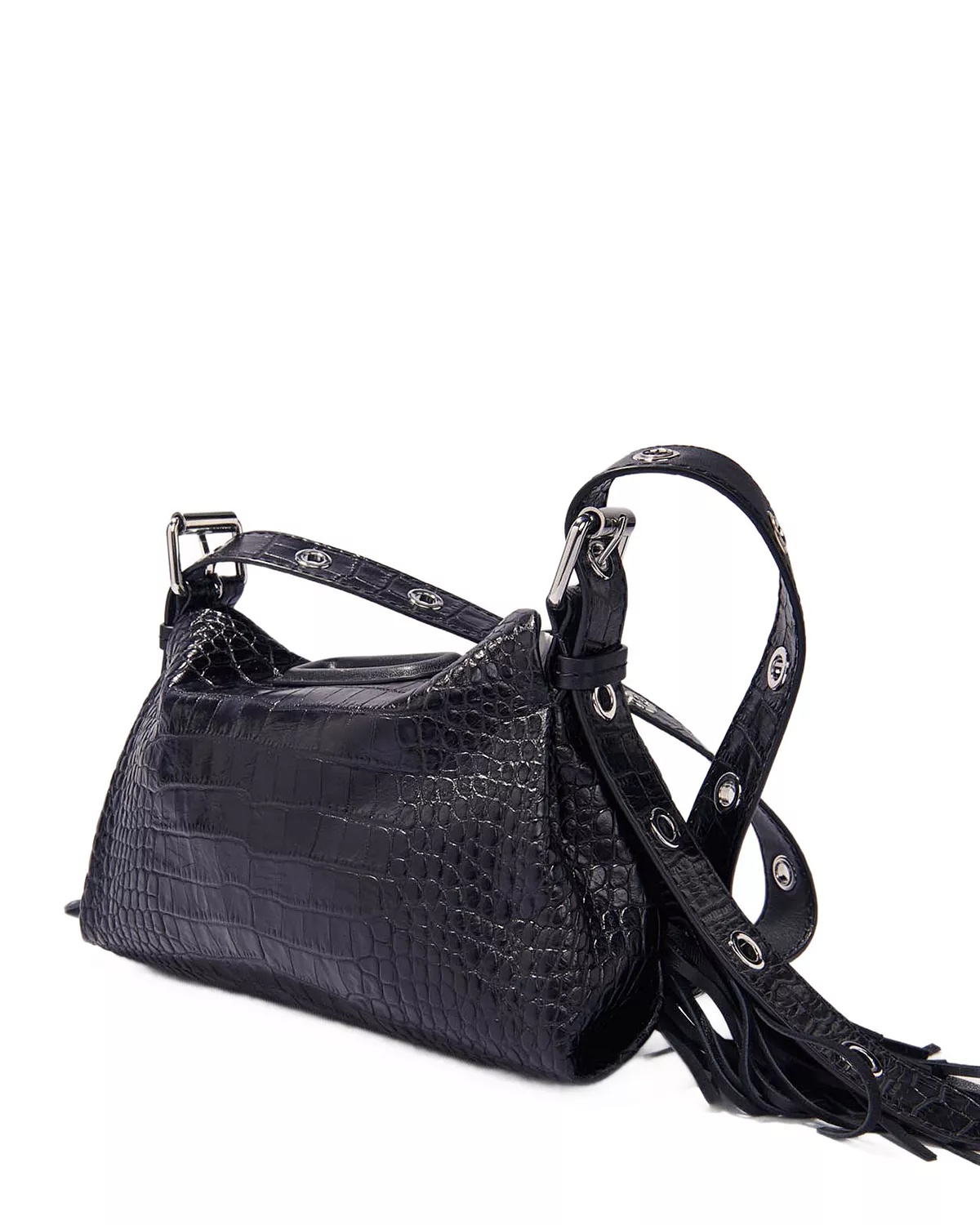 Miss M Mini Embossed Leather Bag - 8