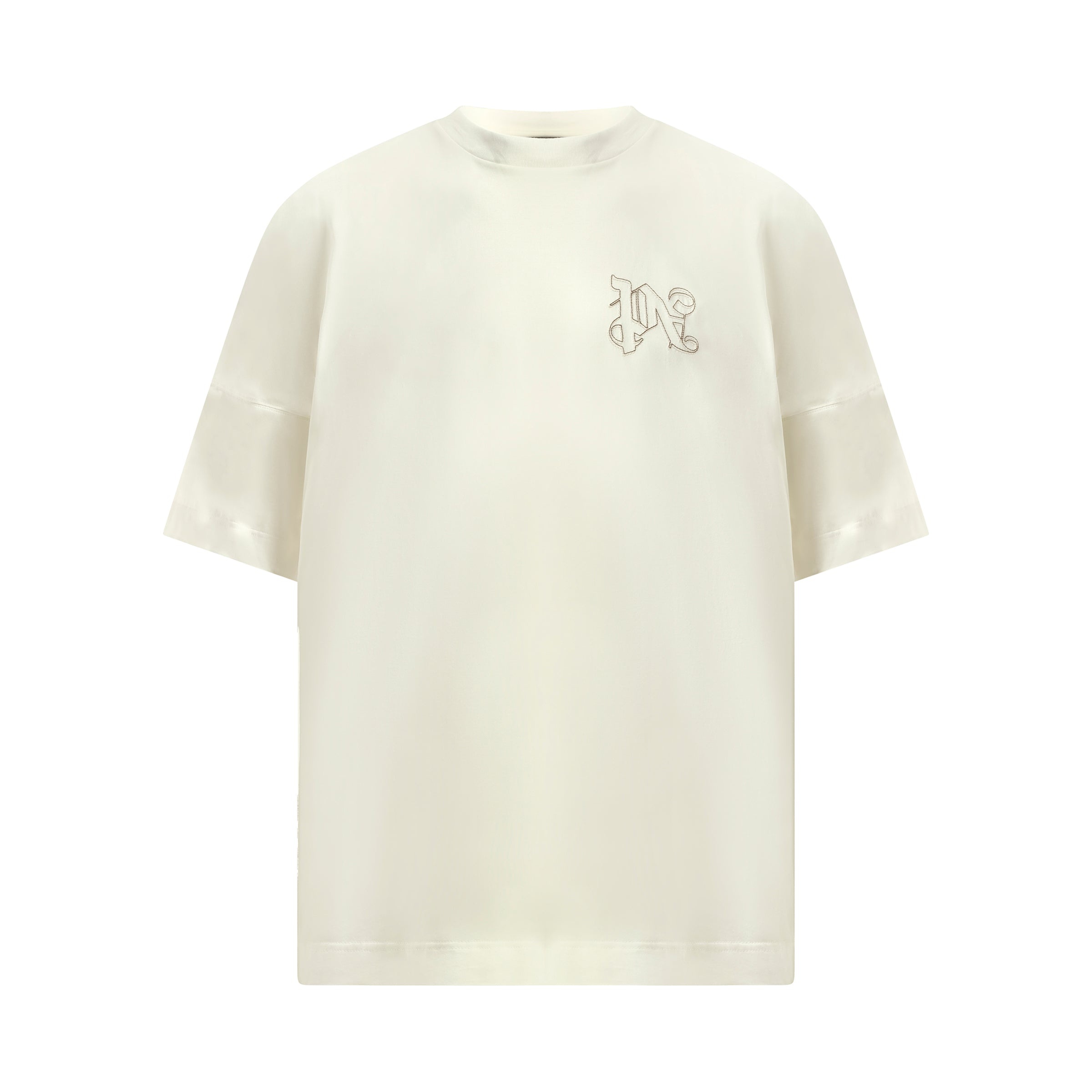 Tシャツ・カットソー Palm Angels PA Monogram Over T-Shirt in Off White Palm Angels PA Monogram Over T-Shirt in Off White | marais
