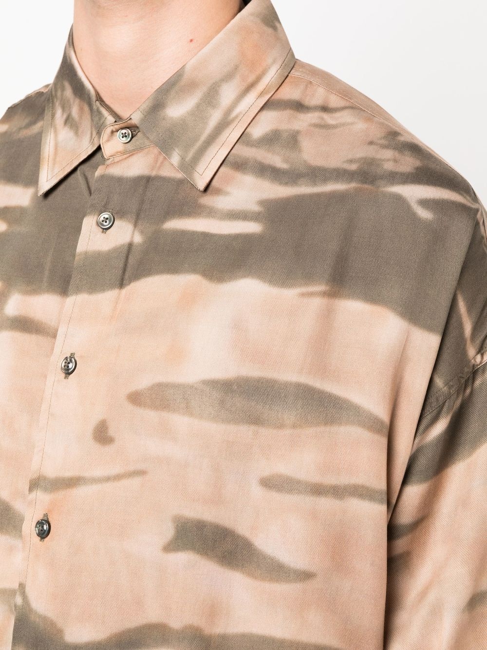 camouflage-print button-up shirt - 5