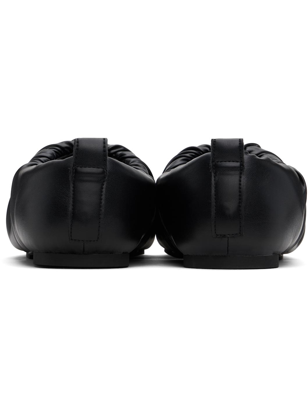 【関税込み】YUME YUME ブラック Wrinkle フラットシューズ YUME YUME Black Wrinkle Loafers | REVERSIBLE