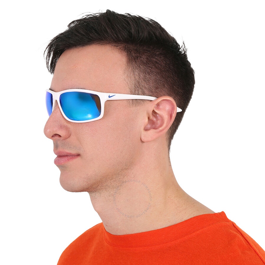 Nike Blue Mirror Sport Men's Sunglasses NIKE ADRENALINE M EV1113 100 66 - 2