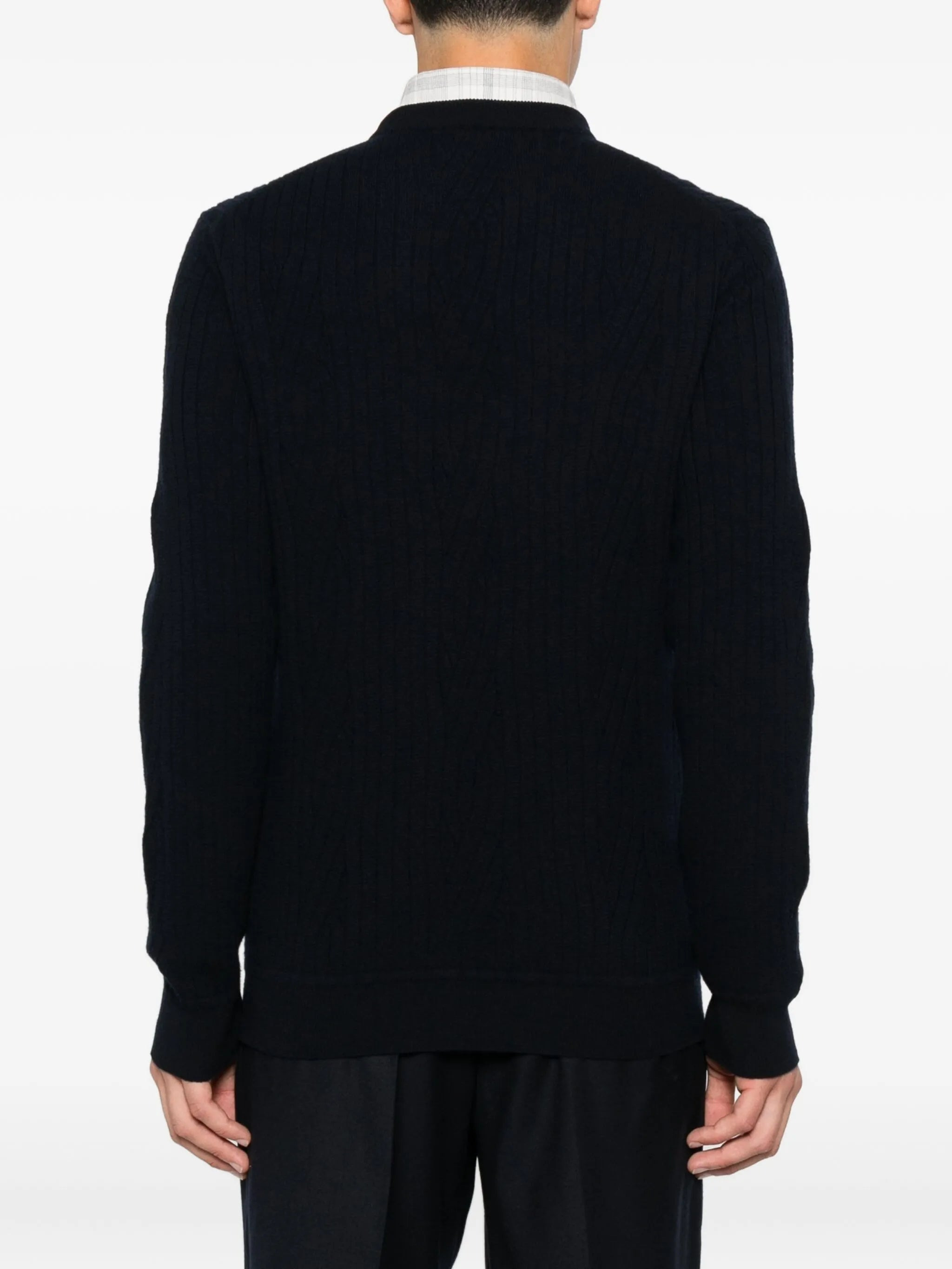 Brioni Ribbed Wool-cashmere Blend Sweater - 5