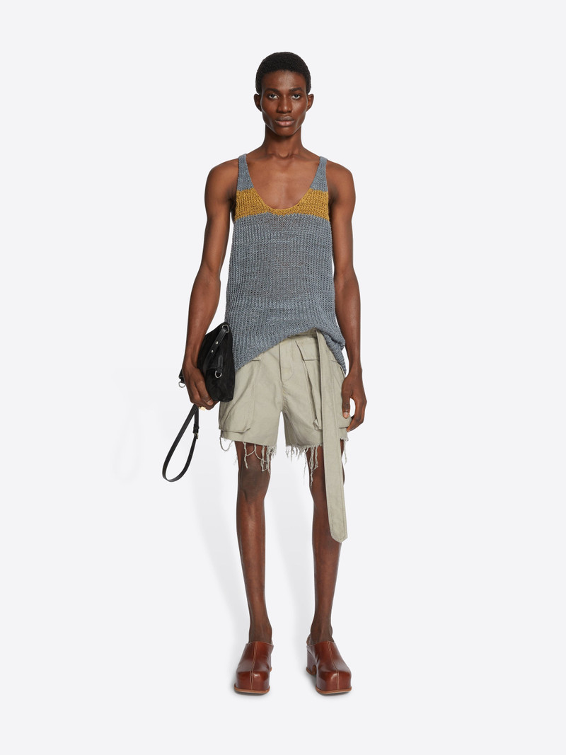 Dries Van Noten BELTED COTTON SHORTS outlook